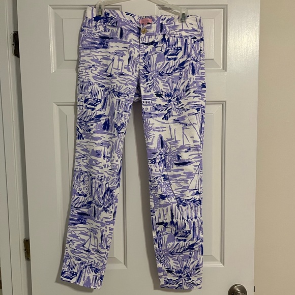 Lilly Pulitzer Kelly Skinny Ankle Pants in Rock the Dock - Picture 1 of 4